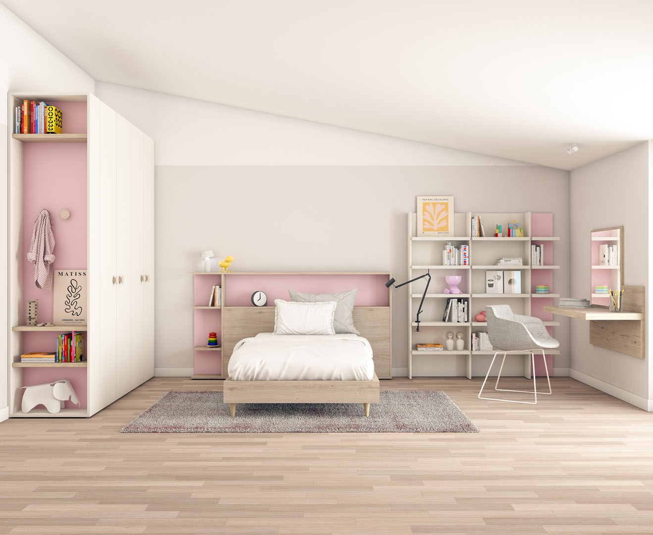 Armario para dormitorio juvenil  Muebles Valencia® Acabado A